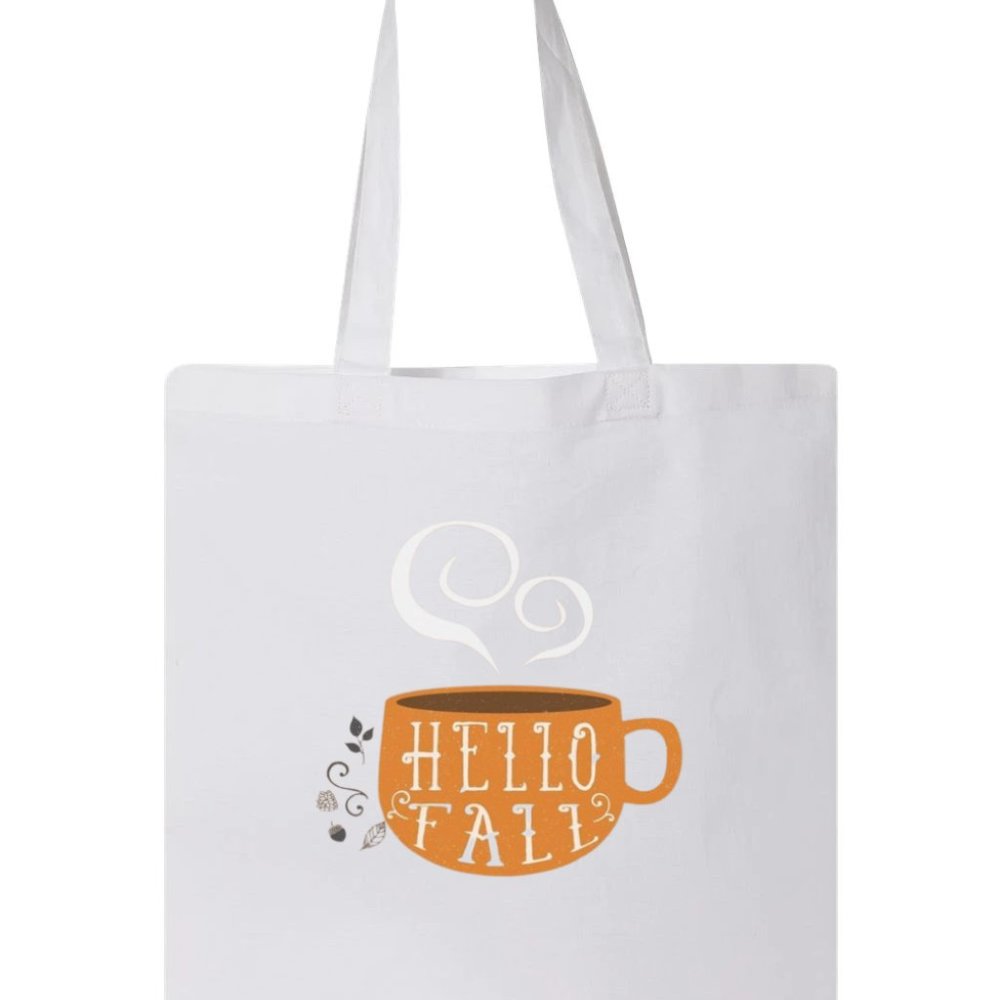 Cup Of Coffee Hello Fall Autumn Design